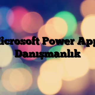 Microsoft Power Apps Danışmanlık