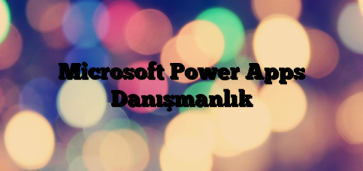 Microsoft Power Apps Danışmanlık