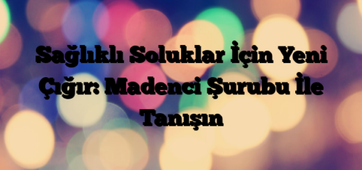 Sağlıklı Soluklar İçin Yeni Çığır: Madenci Şurubu İle Tanışın